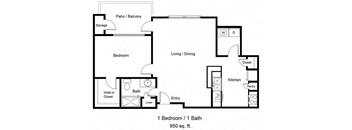 Dominium_Parkland Manor_1A Bedroom