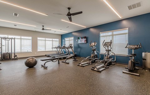 Gym at The Promenade Apartments, McDonough, GA, 30253