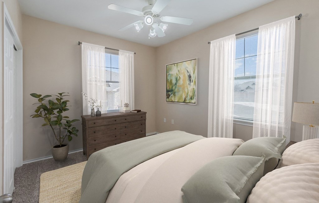 Bedroom at Rosemont at Mayfield Villas, Arlington, Texas