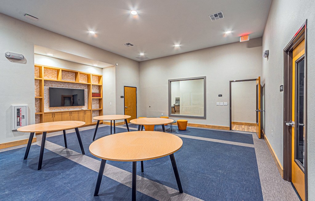 Activity room at Rosemont at Mayfield Villas, Arlington, TX