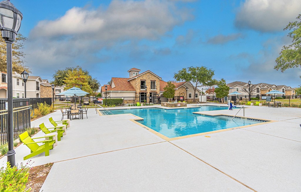Outdoor Swimming Pool at Rosemont at Mayfield Villas, Arlington, TX