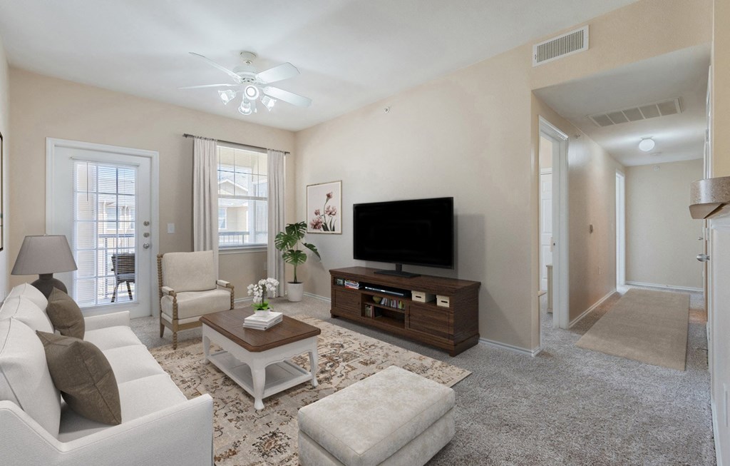 Living Room at Rosemont at Mayfield Villas, Arlington