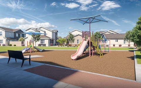 Play area at Saddleback Village at Stonegate Townhomes, Maricopa