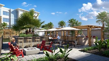 Dominium_Sandpiper Glen_Outdoor Courtyard Area Rendering - Photo Gallery 2