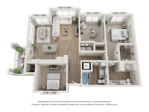 3 bed 2 bath at Sandpiper Glen 62+ Apartments, Florida