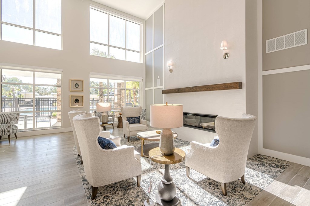 Living room with sofa at Sandpiper Glen 62+ Apartments, Orlando, FL, 32825