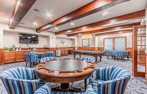 Activity Room at The Abberly at Spring Hollow 55+ Apartments, Saginaw, TX