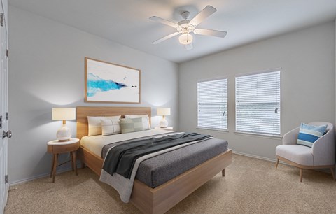 Spacious Bedroom at The Abberly at Spring Hollow 55+ Apartments, Saginaw 76131