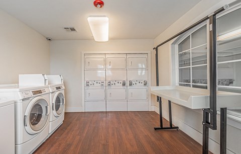 Laundry Room at The Abberly at Spring Hollow 55+ Apartments, Saginaw