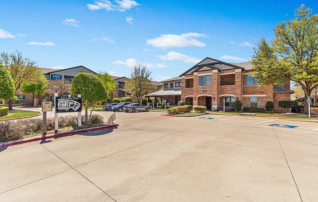 Dominium_The Cesera 55+ Apartments_Exterior Community Entrance_Garland, TX