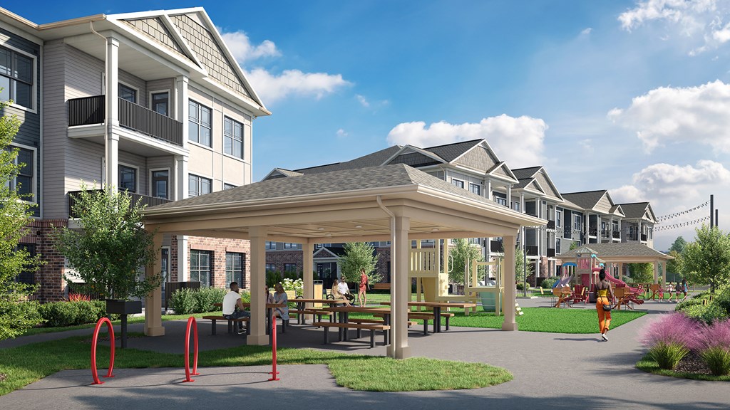 Dominium_The Meridian_Courtyard Rendering