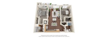 The Oasis at Twin Lakes_3D_2 Bedroom - A