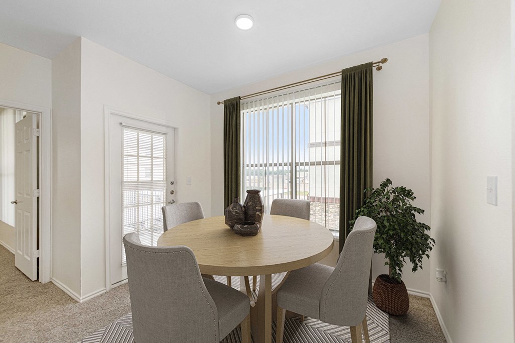 Dominium_The Portofino_Updated Virtually Staged Apartment Home Dining Area