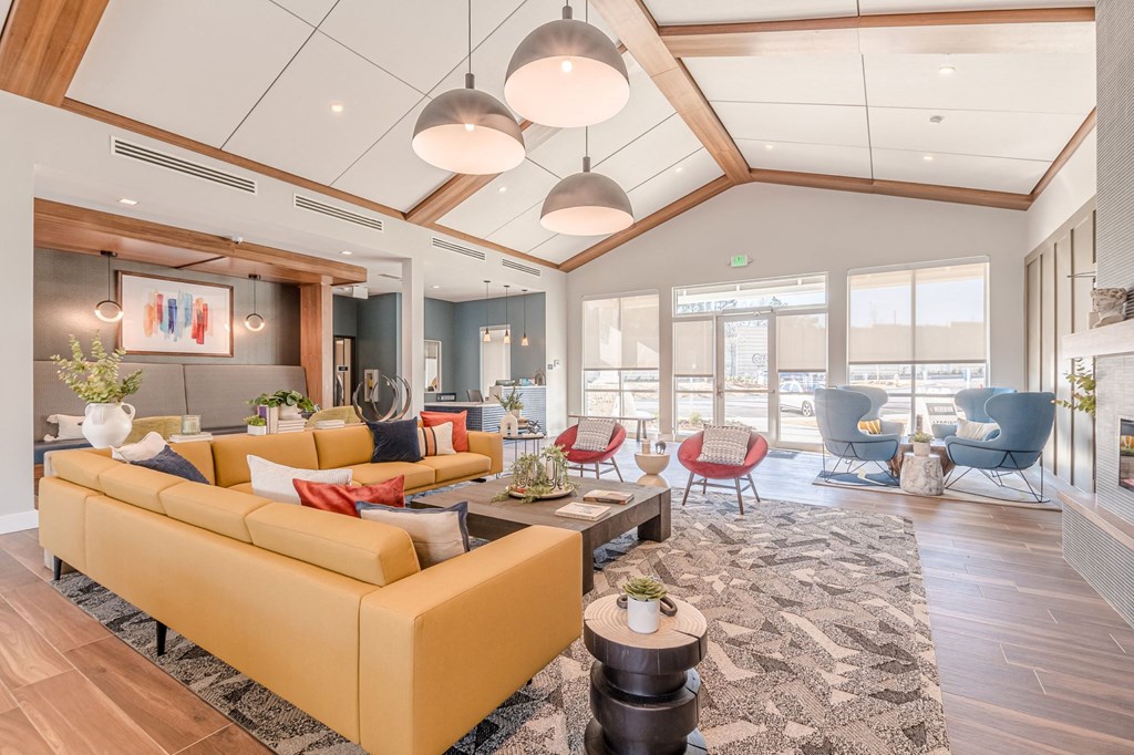 Living area at The Meridian Apartments, Georgia