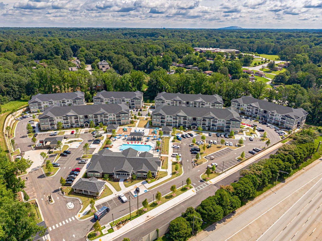 Aerial at The Meridian Apartments, Decatur