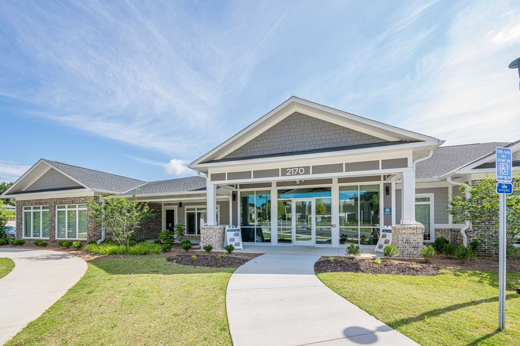 A building with the number 2170 on it at The Meridian Apartments, Decatur