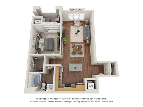 1 bed 1 bath E at The Paramount Apartments, Georgia, 30331