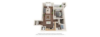 Dominium_ThePromenade_3D_1 Bedroom - A2b_A2s