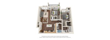 Dominium_ThePromenade_3D_2 Bedroom - B1b_B1s