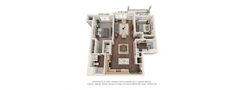 Dominium_ThePromenade_3D_2 Bedroom - B2a_B2s_B2as-ADA