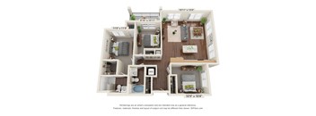 Dominium_ThePromenade_3D_3 Bedroom - C1b_C1s