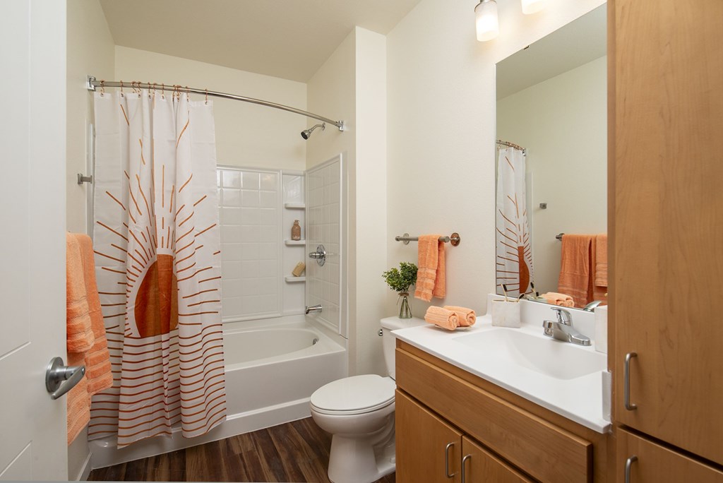 bathroom with sink at The Safford Apartments, Arizona, 85743