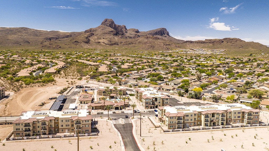 Sunny day at The Safford Apartments, Marana, AZ, 85743