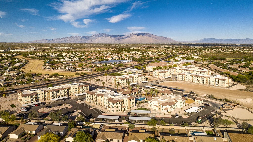 Aerial at The Safford Apartments, Marana
