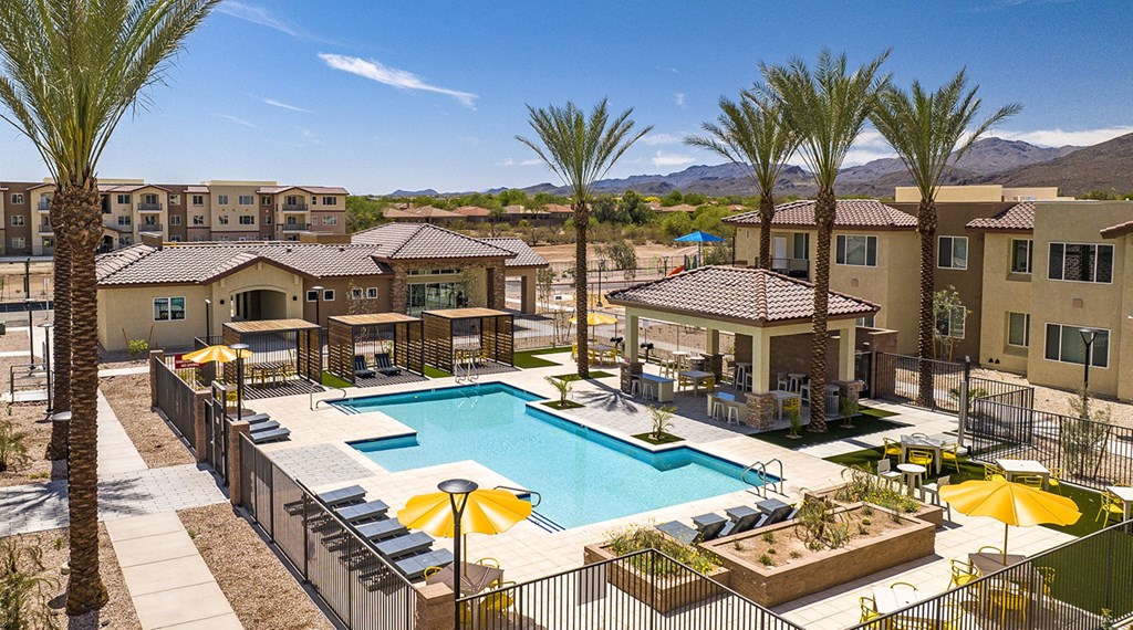 Swimming pool at The Safford Apartments, Arizona, 85743
