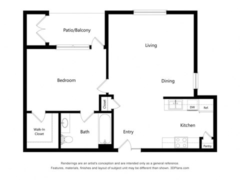 Dominium_TheSprings_2D_1BD at The Springs, Pasadena Texas