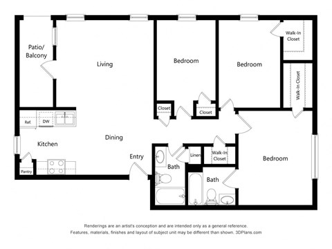 Dominium_TheSprings_2D_3BD at The Springs, Texas