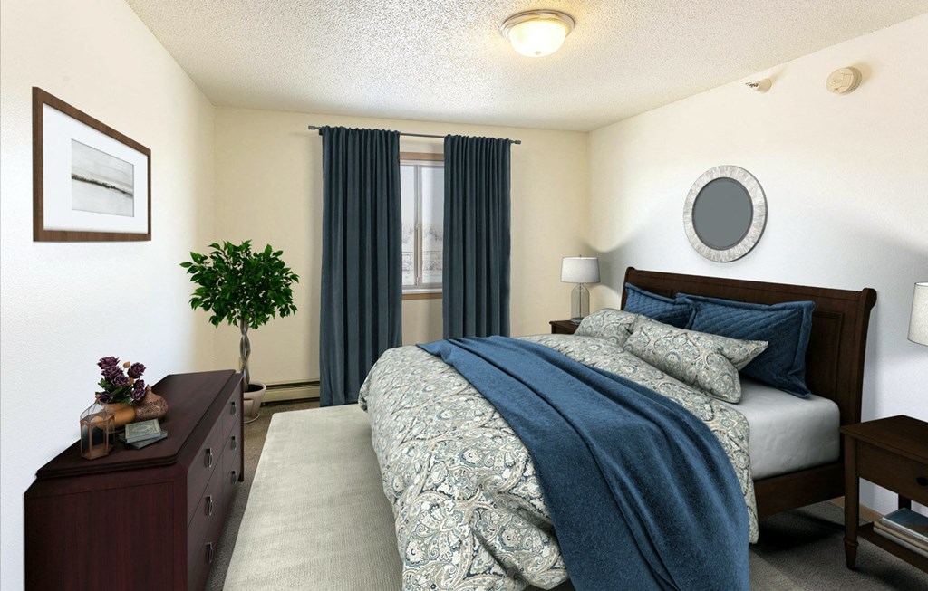 Dominium_Tralee Terrace_Virtually Staged Apartment Bedroom