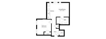a floor plan of a house with an open floor plan