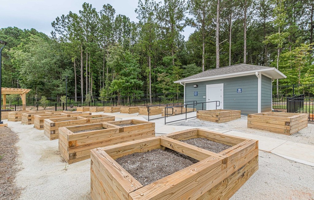 Community Garden at Willow Place 55+ Apartments, McDonough