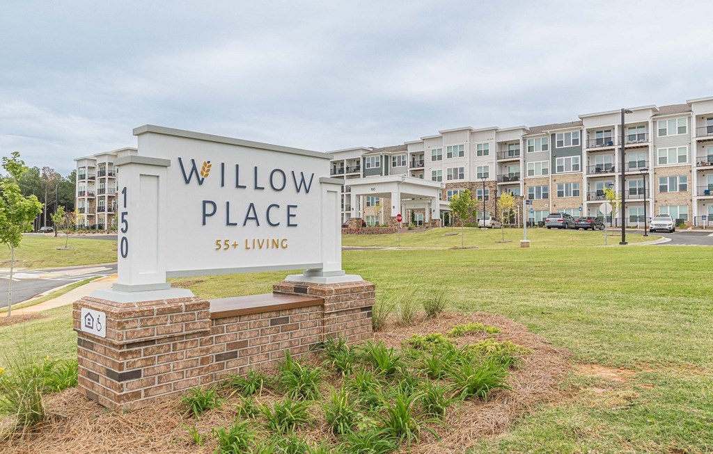 Signage at Willow Place 55+ Apartments, McDonough, 30253