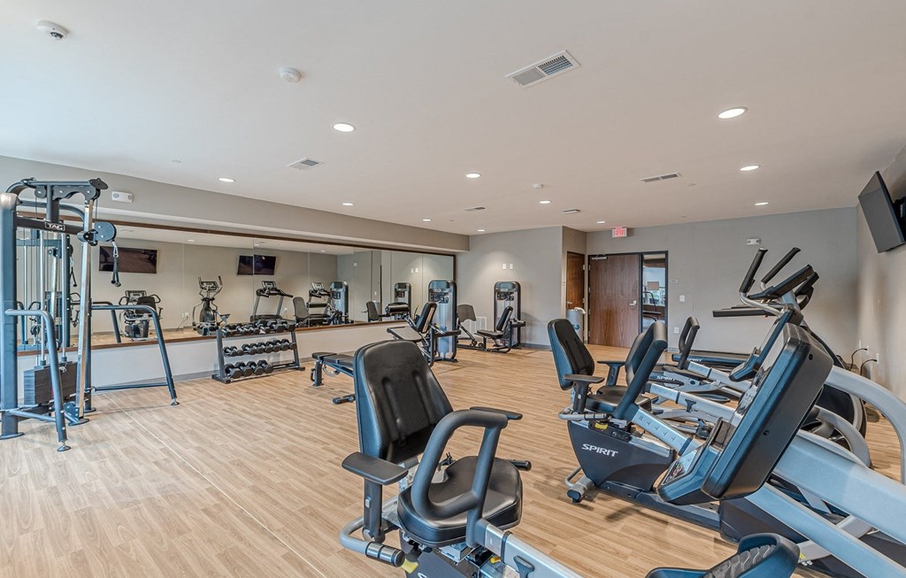 Modern Fitness Center at Willow Place 55+ Apartments, Georgia, 30253