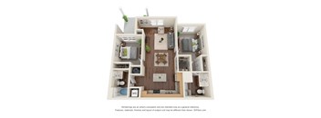 B8 - Cottage Floor Plan at Willow Place 55+ Apartments, McDonough, 30253