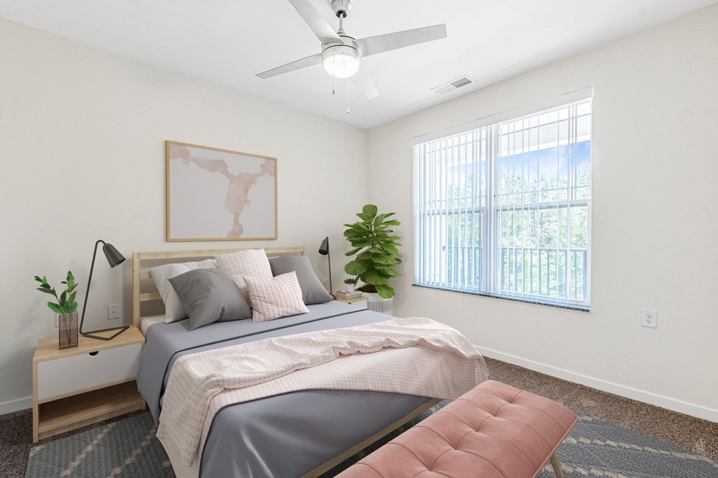 Bedroom  at Willow Place 55+ Apartments, McDonough, 30253