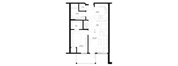 One Bedroom - C Floorplan at The Grainwood Senior Apartments, Prior Lake