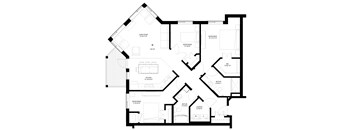Three Bedroom - B Floorplan at The Grainwood Senior Apartments, Prior Lake, MN