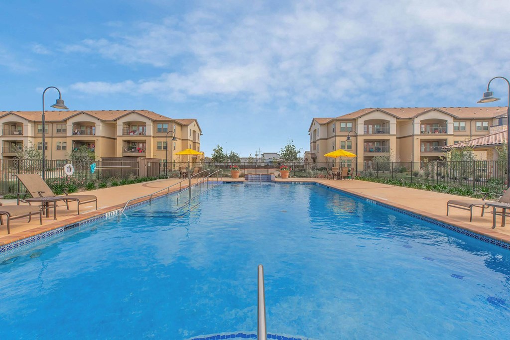 Blue Cool Pool at Mariposa at Harris Road Arlington 55+ Apartments, Arlington, 76001
