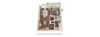 1C Floor Plan at Legacy Commons at Signal Hills 55+ Apartments, West St. Paul, MN