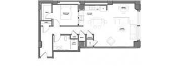 I-UU6 Floorplan at Arcade Apartments, St Louis