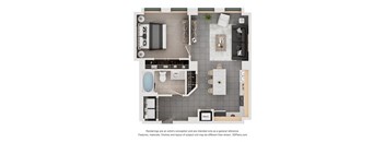 IAM Floorplan at Arcade Apartments, Missouri