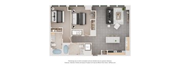 IIAM1 Floorplan at Arcade Apartments, Missouri