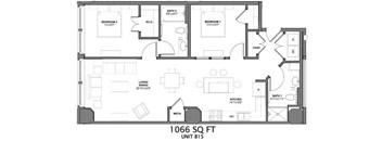 IIC6 Floorplan at Arcade Apartments, St Louis, 63101