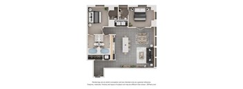 IIIM1 Floorplan at Arcade Apartments, St Louis, Missouri