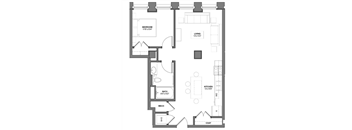 IK6 Floorplan at Arcade Apartments, Missouri, 63101
