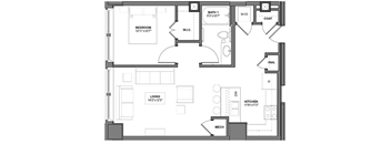 IO6 Floorplan at Arcade Apartments, Missouri
