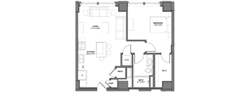 IV6 Floorplan at Arcade Apartments, Missouri, 63101